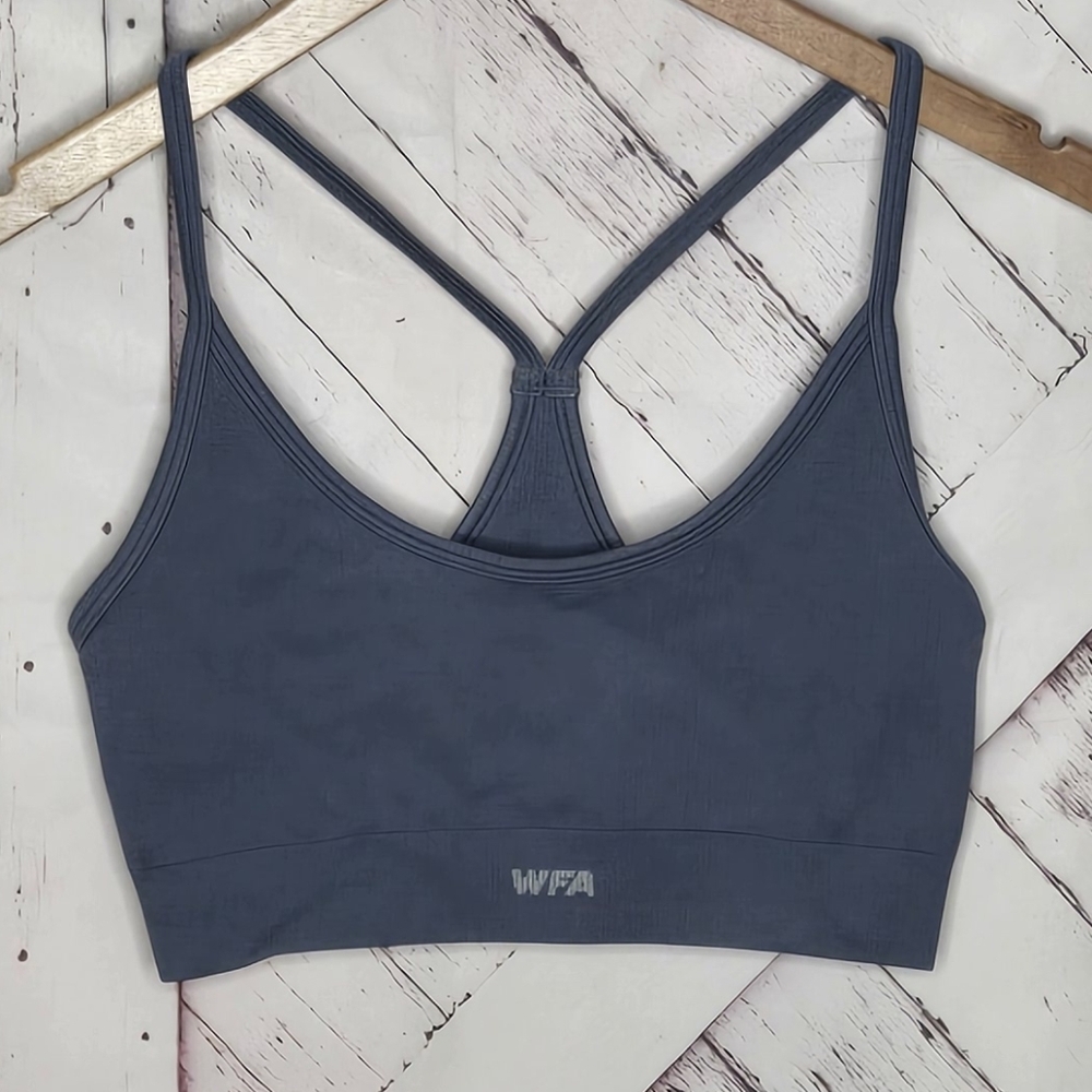 White Fox Active Ribbed Racerback Sports Bra - Picture 4 of 4